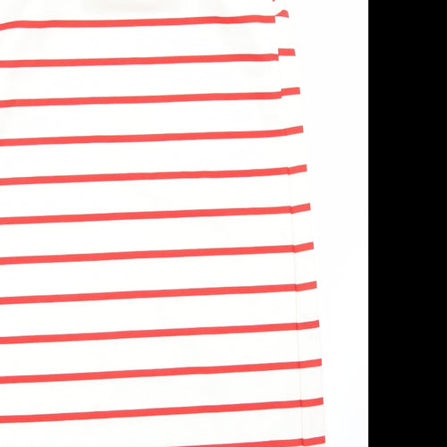 Primark Womens White Striped  A-Line  Size 14
