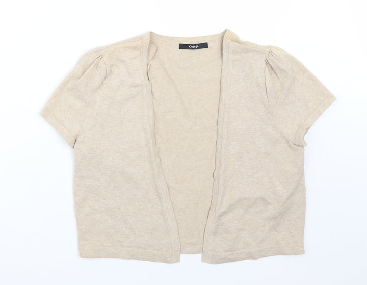 George Womens Beige Cardigan Jumper Size 12