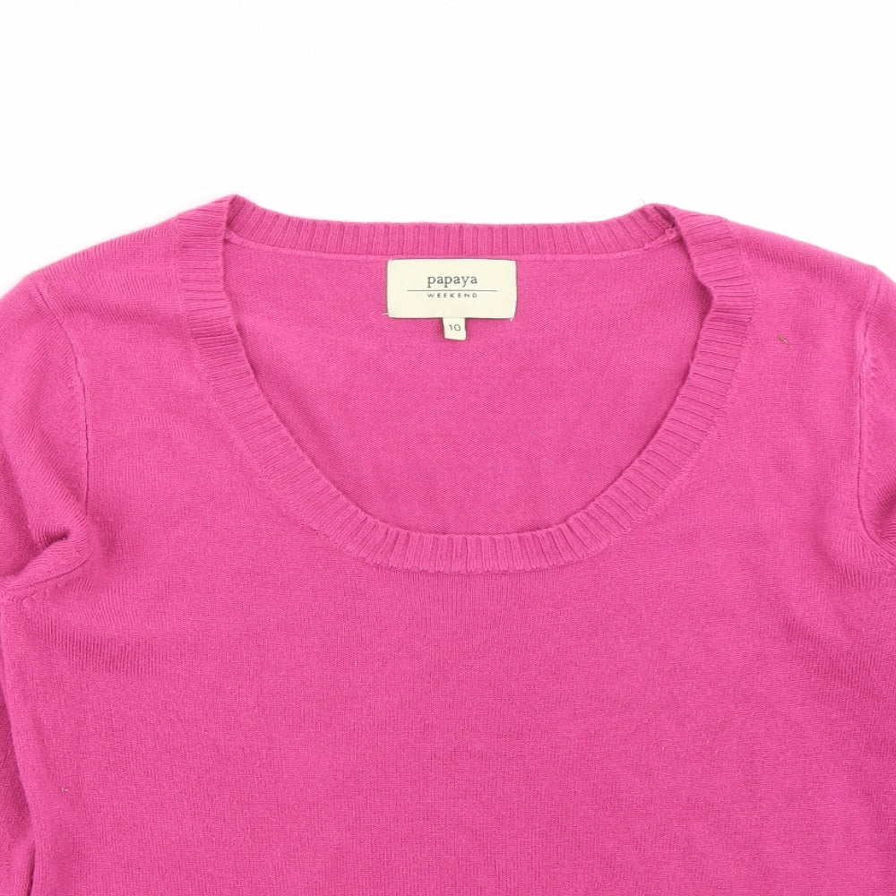 Papaya Womens Pink   Pullover Jumper Size 10