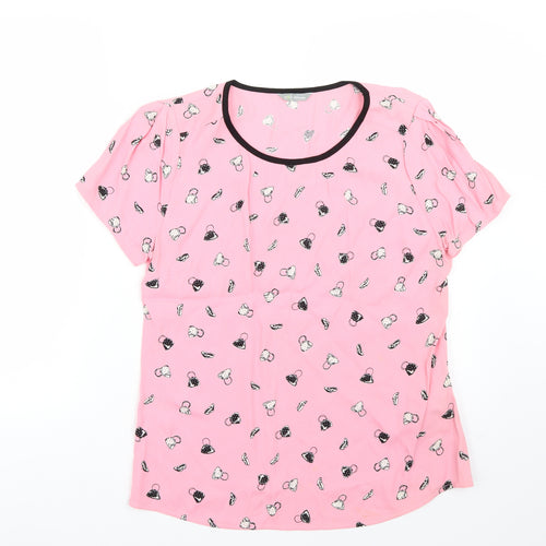 Marks and Spencer Womens Pink   Basic T-Shirt Size 10