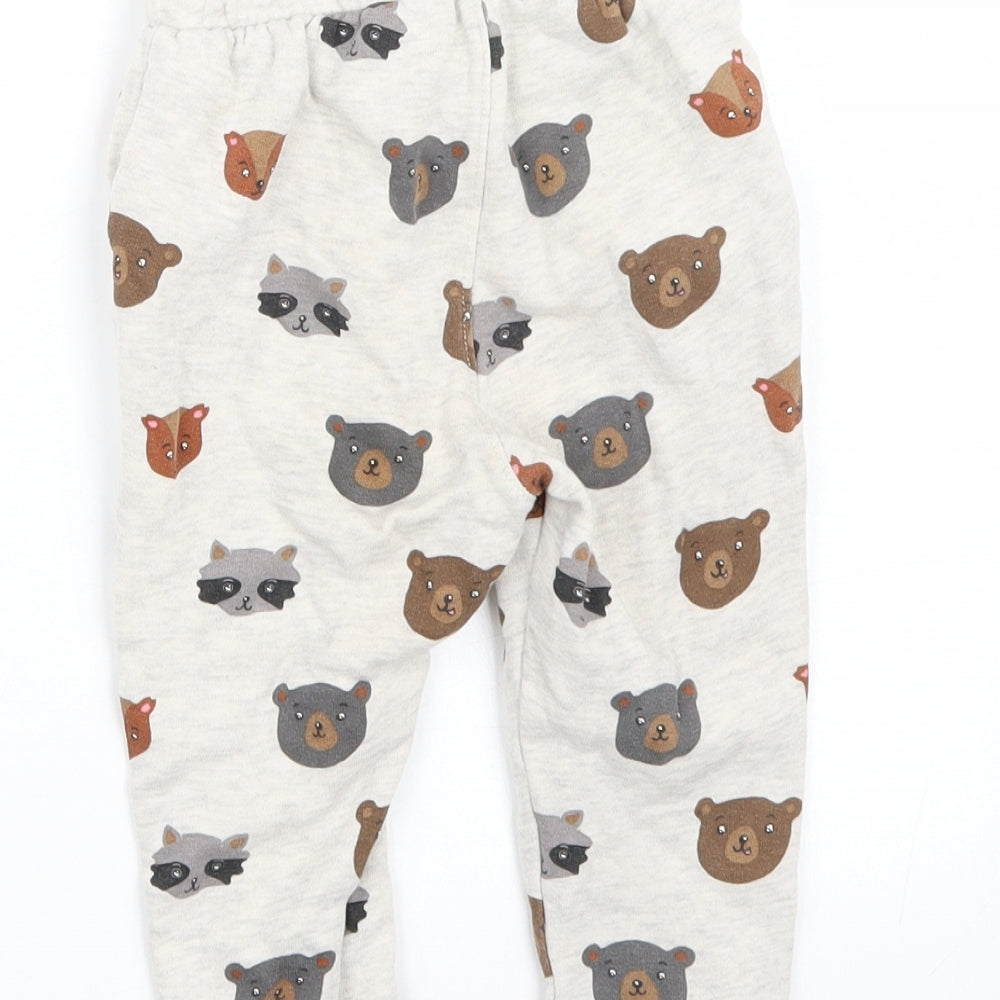 H&M Baby White Batik  Capri Trousers Size 12-18 Months