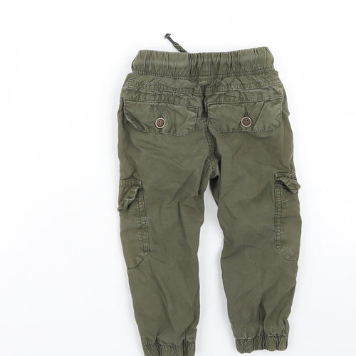 Nutmeg Boys Green   Cargo Trousers Size 12-18 Months
