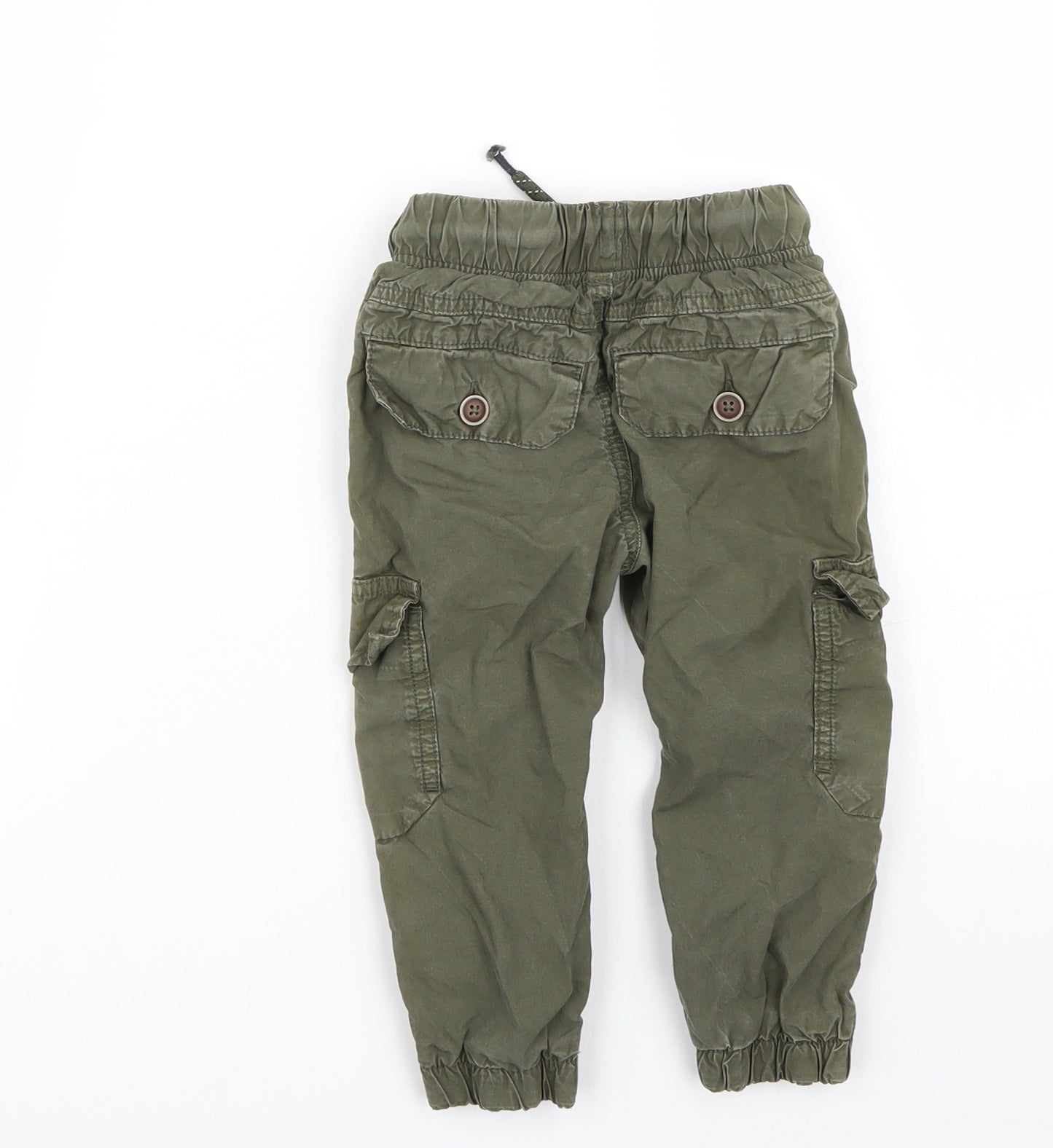 Nutmeg Boys Green   Cargo Trousers Size 12-18 Months