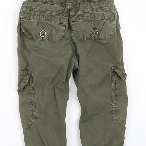 Nutmeg Boys Green   Cargo Trousers Size 12-18 Months