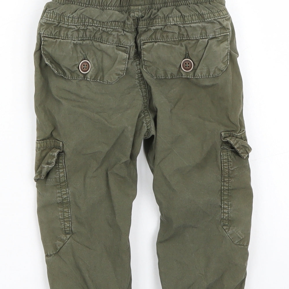 Nutmeg Boys Green   Cargo Trousers Size 12-18 Months