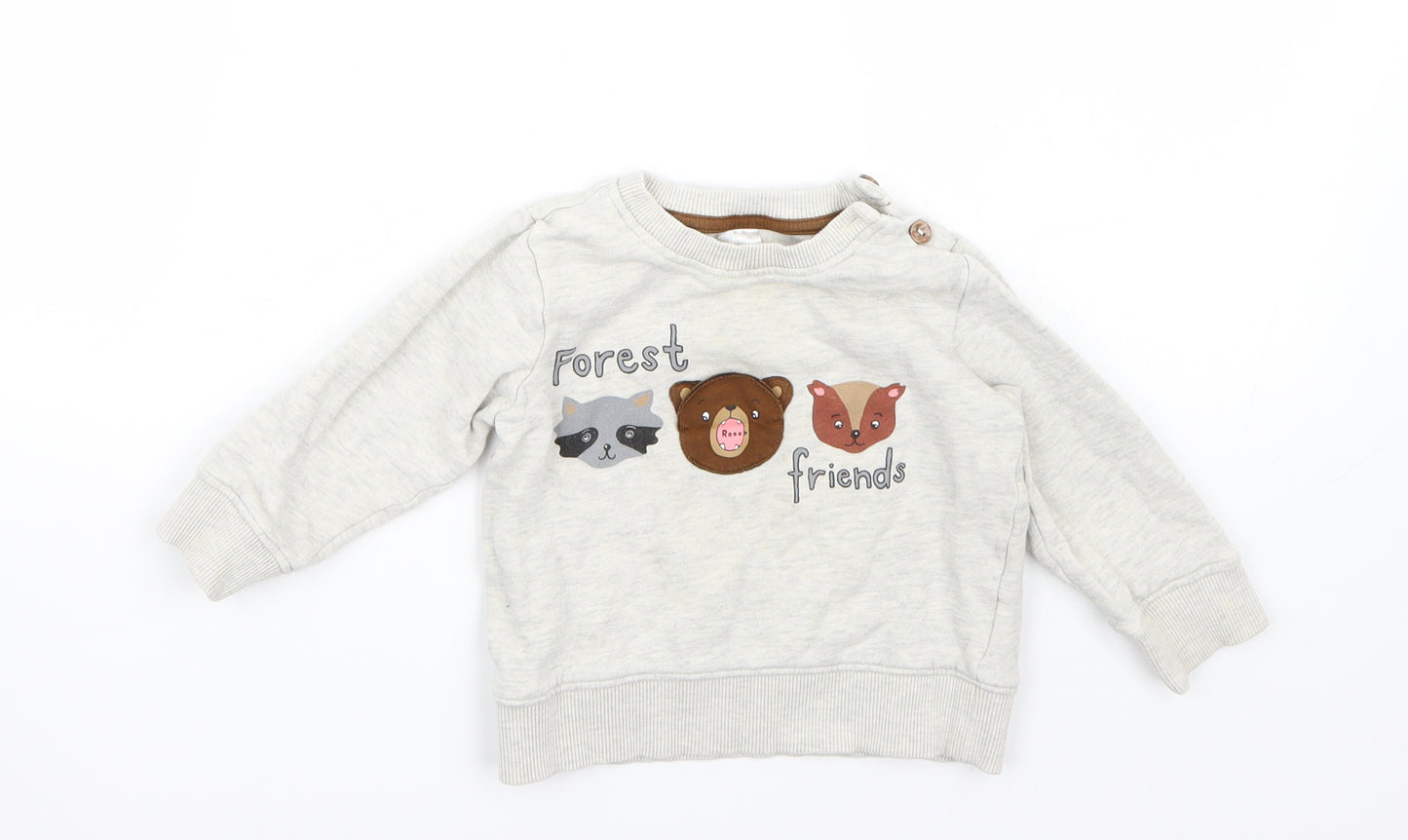 H&M Baby Beige   Pullover Jumper Size 12-18 Months