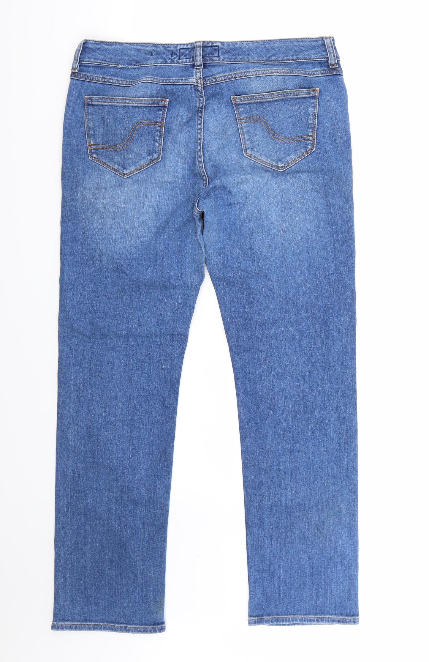 fatface Womens Blue   Straight Jeans Size 12 L28 in