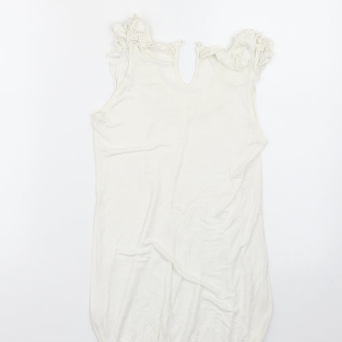 Primark Womens White   Basic T-Shirt Size 8