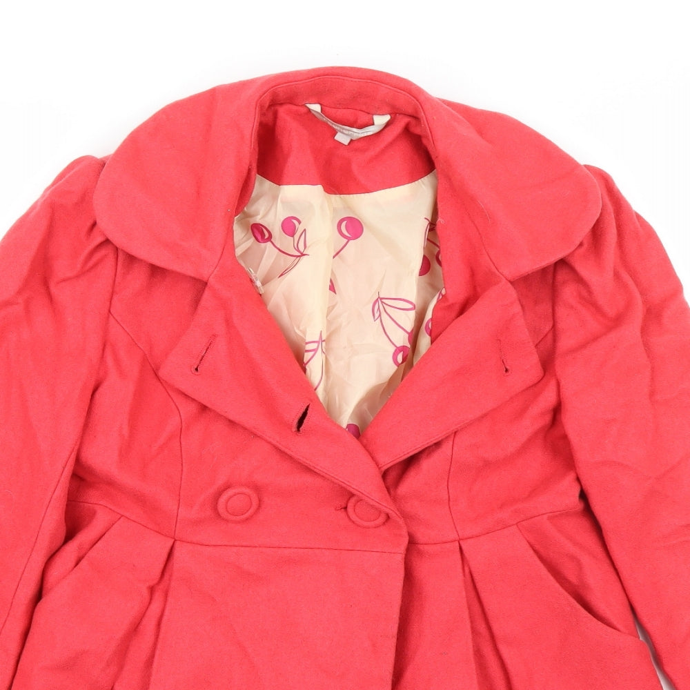 Red Herring Womens Red   Jacket Coat Size 10