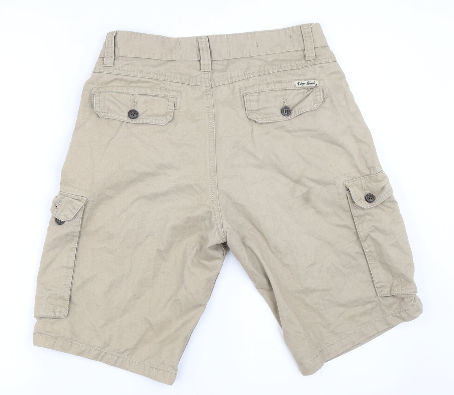Tokyo Laundry Mens Beige   Chino Shorts Size S