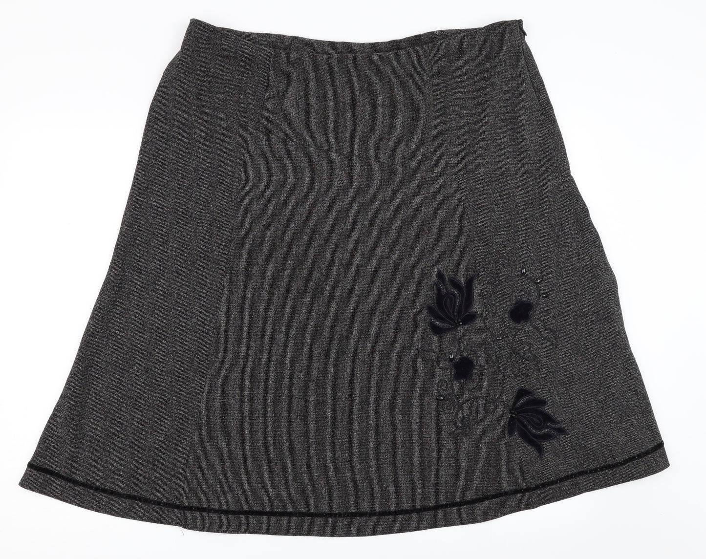 F&F Womens Grey   A-Line Skirt Size 18