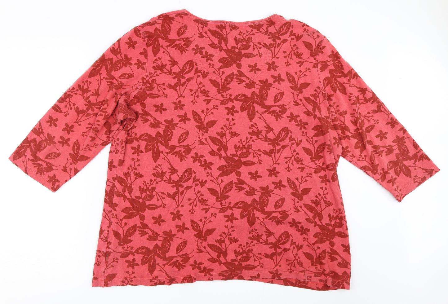 Maine New England Womens Red   Basic T-Shirt Size 22