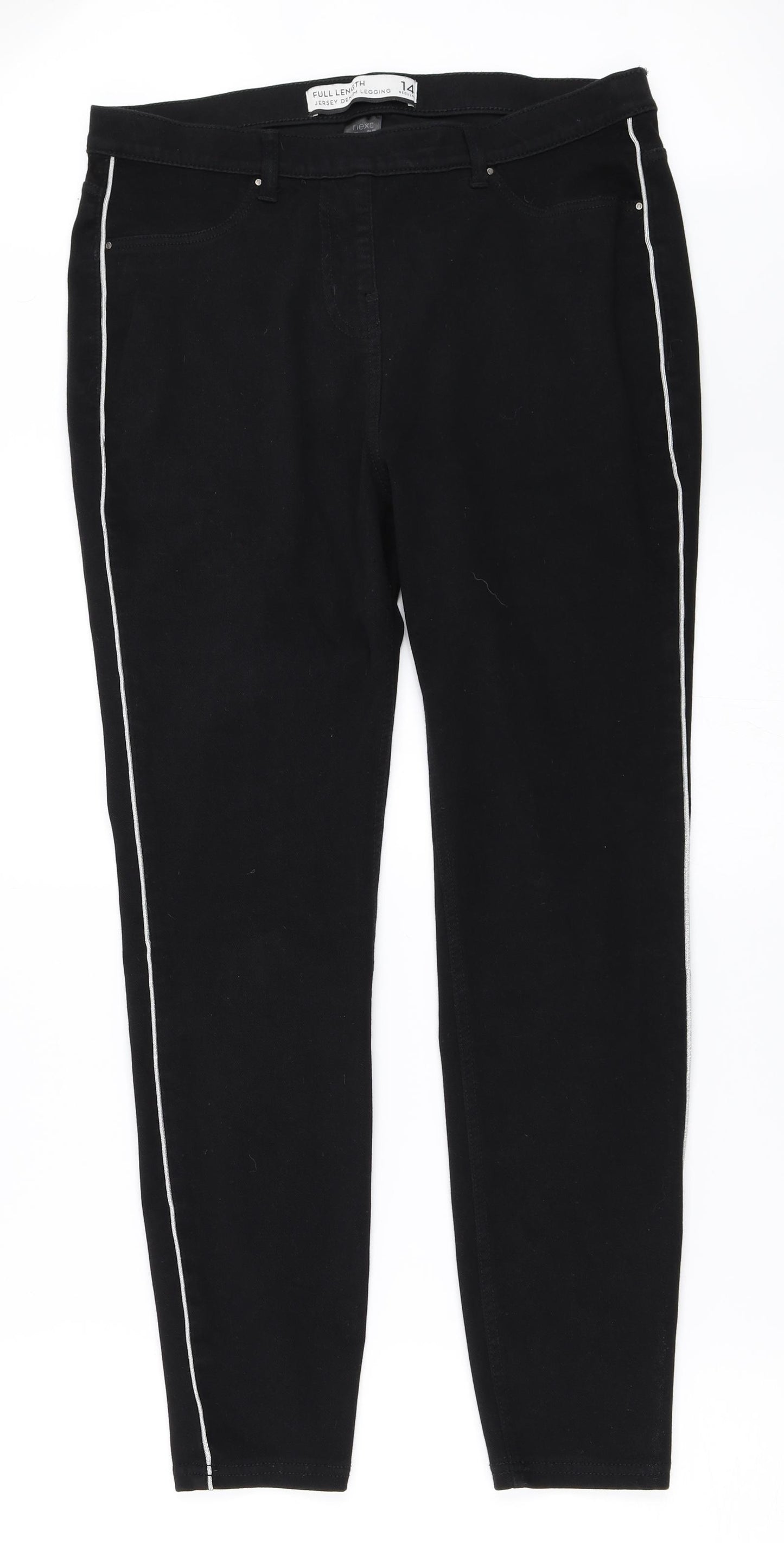 NEXT Womens Black   Jegging Jeans Size 14 L26 in