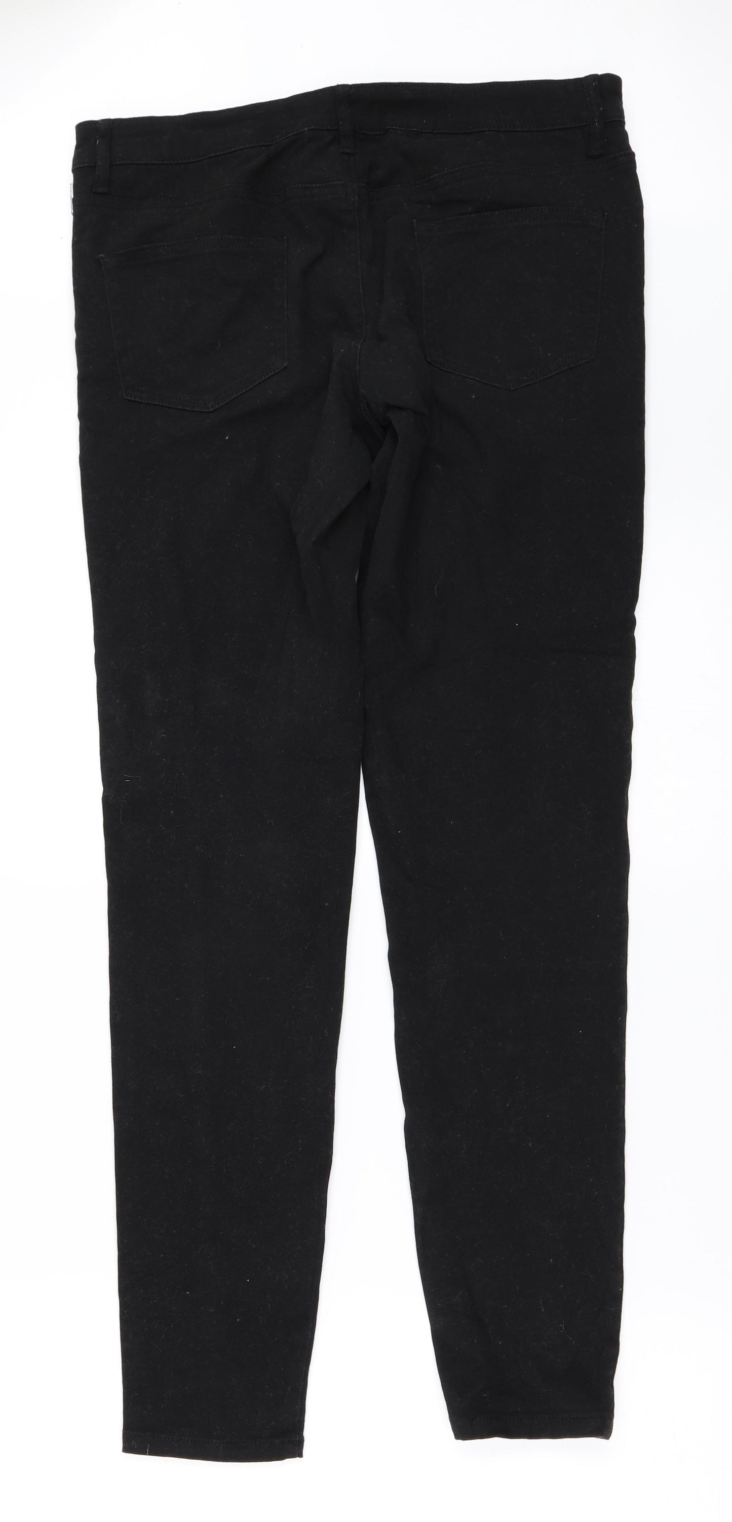 Monsoon Womens Black  Denim Skinny Jeans Size 12 L30 in