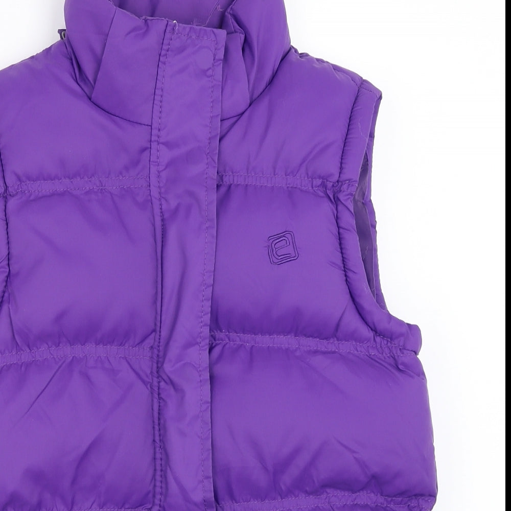 Mountain Essentials Girls Purple   Gilet Waistcoat Size 9-10 Years
