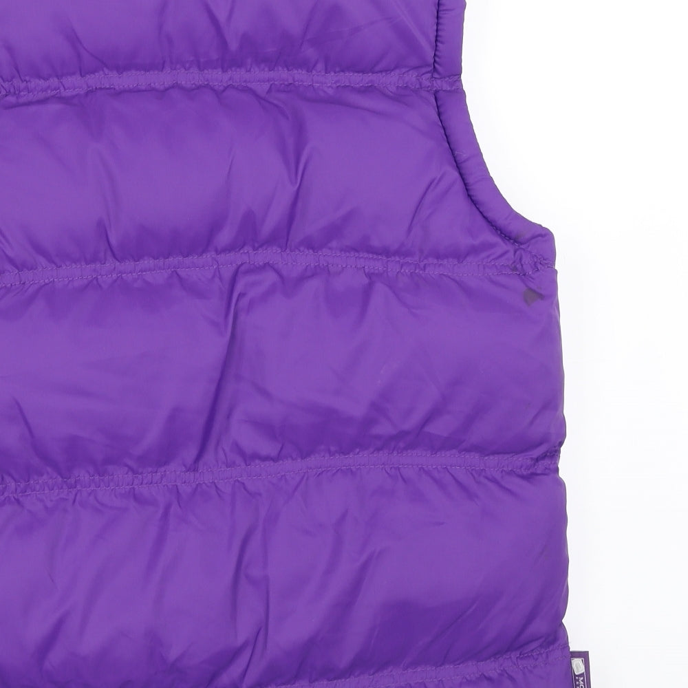 Mountain Essentials Girls Purple   Gilet Waistcoat Size 9-10 Years