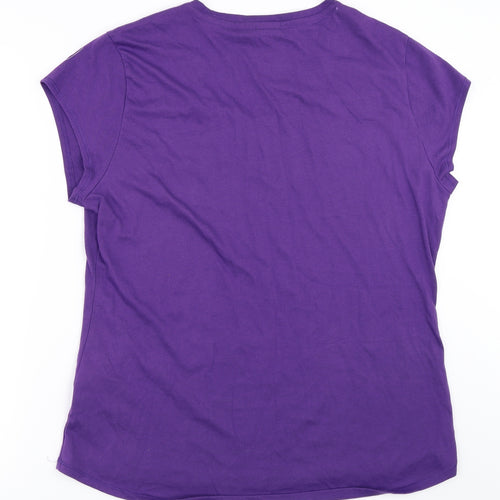 LA Gear Womens Purple   Basic T-Shirt Size 20