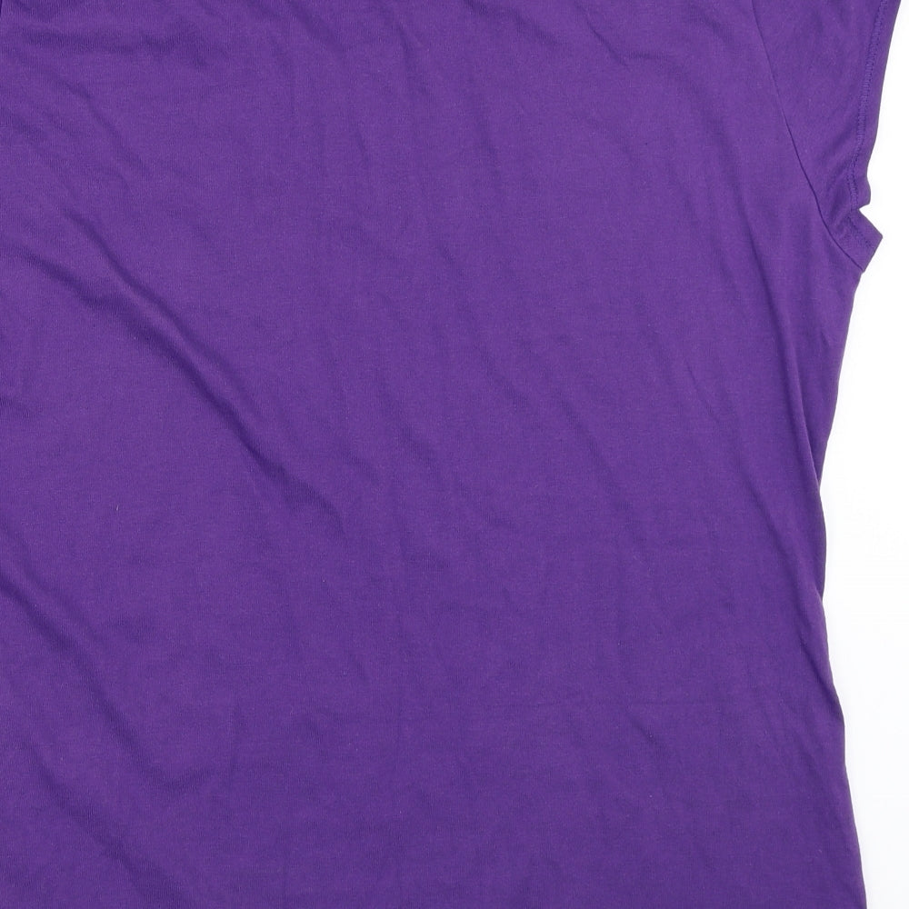 LA Gear Womens Purple   Basic T-Shirt Size 20