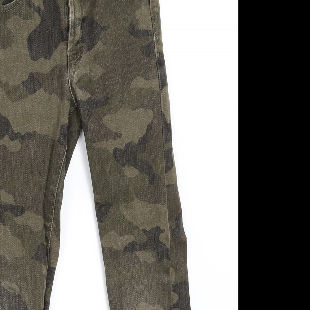 Gap Boys Green Camouflage  Straight Jeans Size 5 Years