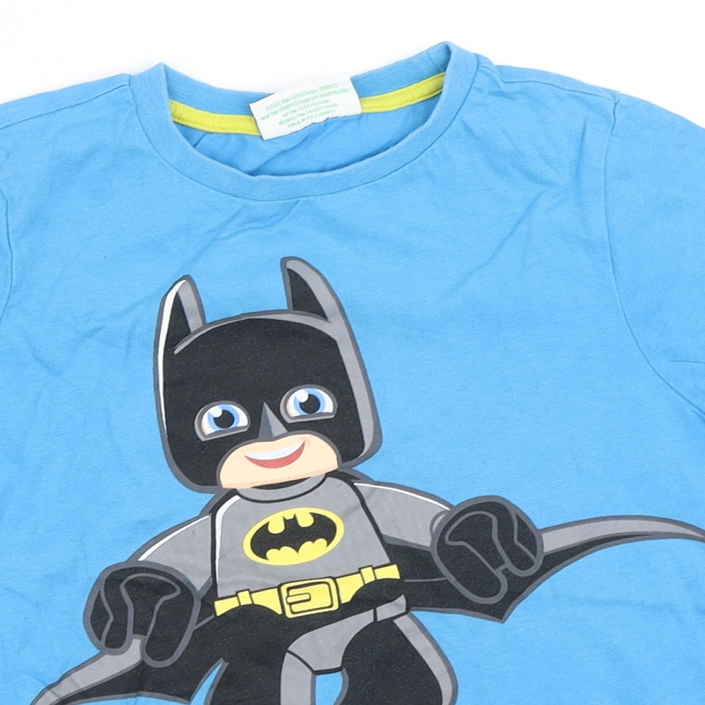LEGO Boys Blue   Basic T-Shirt Size 6-7 Years  - Lego Batman