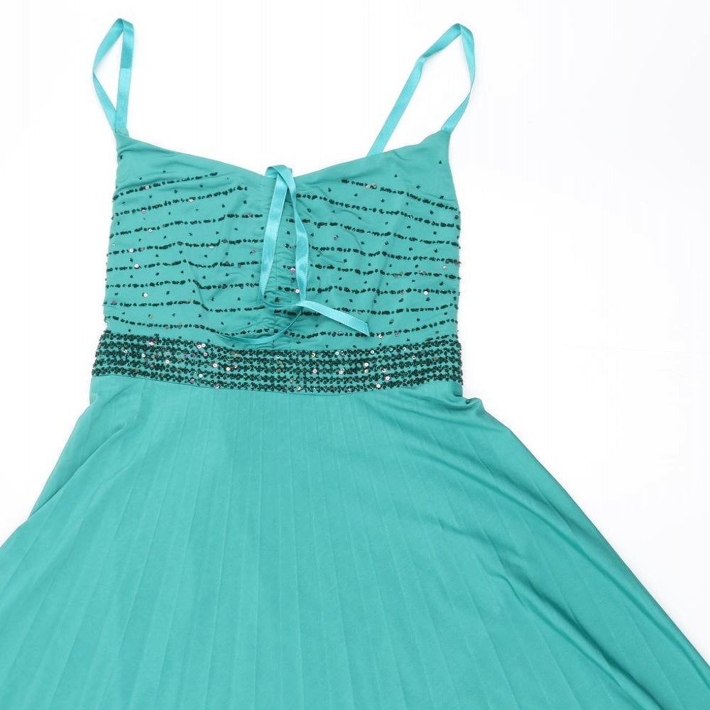 Select Womens Green   Skater Dress  Size 12