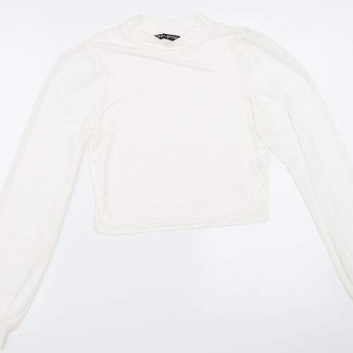 Select Womens Ivory   Basic Blouse Size M