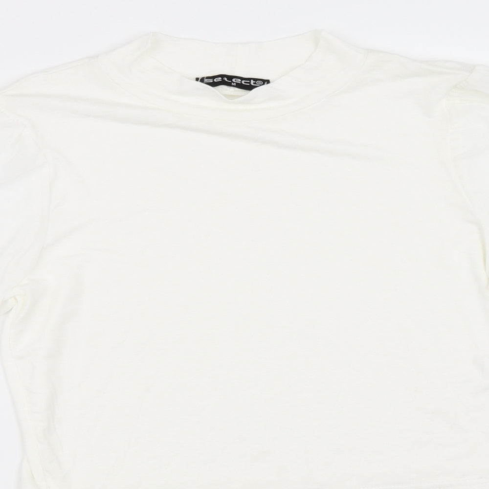 Select Womens Ivory   Basic Blouse Size M