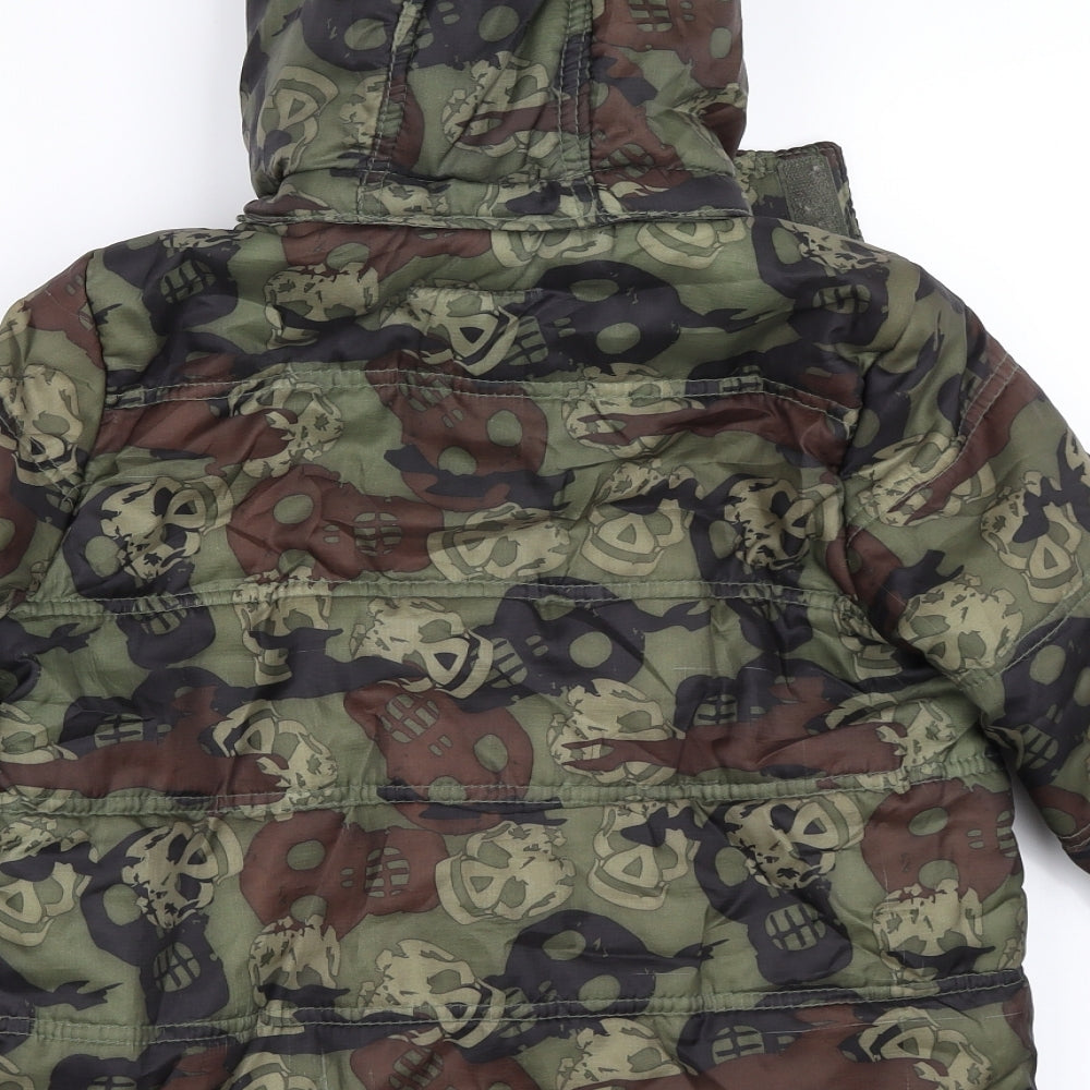 Blue Zoo Boys Green   Puffer Jacket Coat Size 4-5 Years