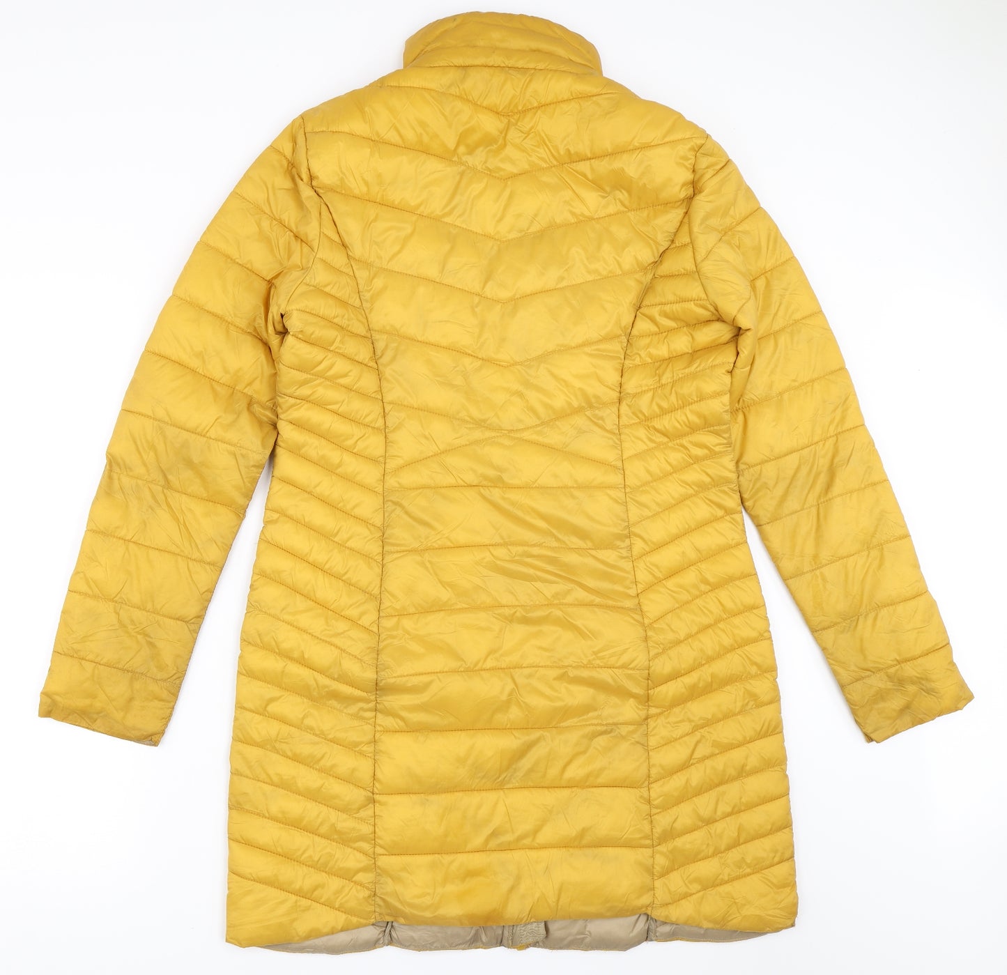 F&F Womens Yellow   Puffer Jacket Coat Size 12