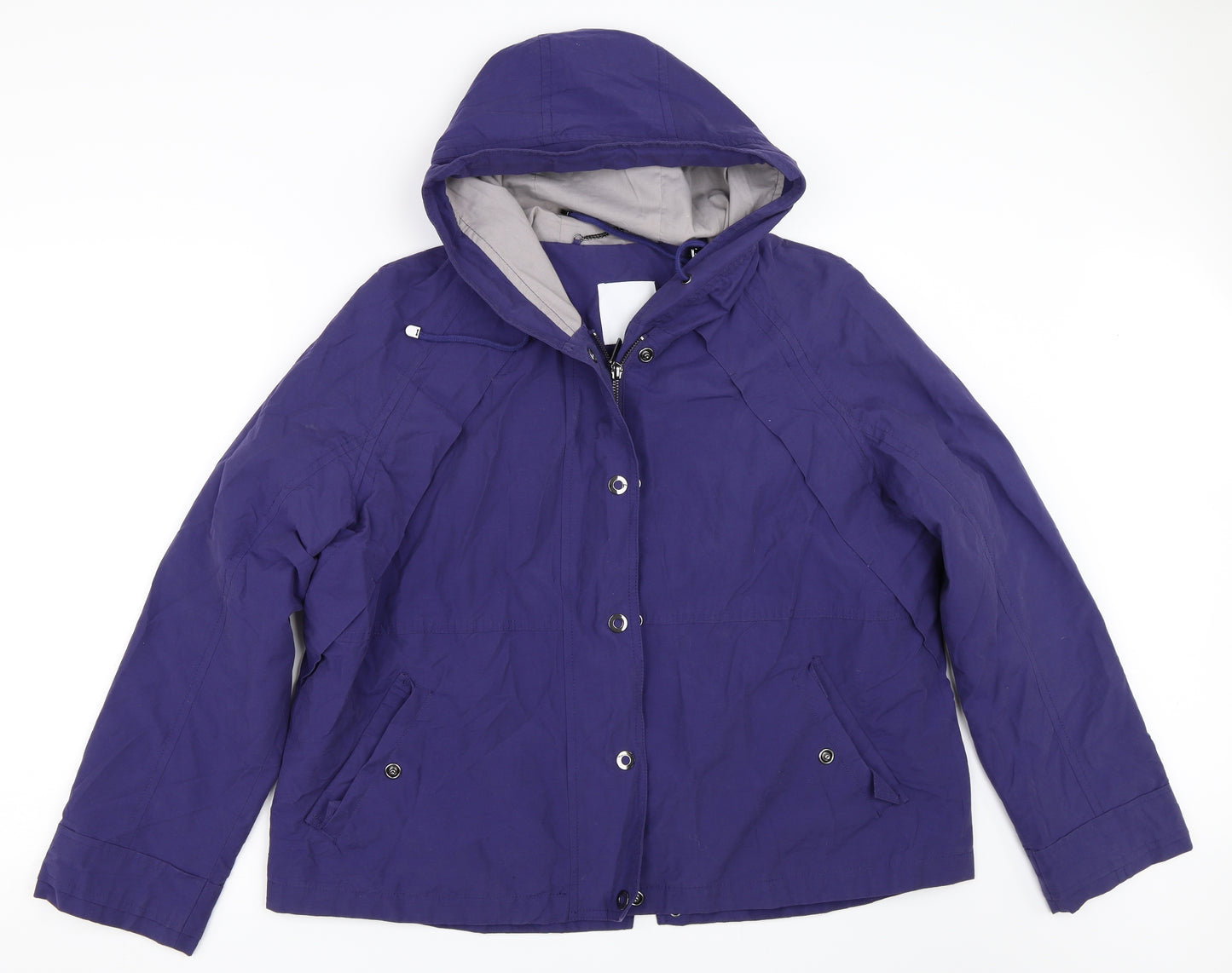 DASH Womens Purple   Jacket Coat Size 18