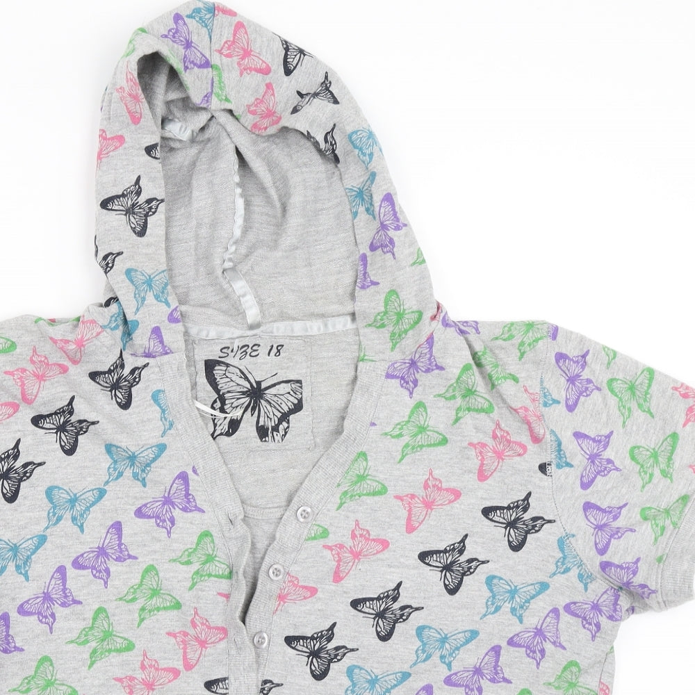 Preworn Womens Grey   Pullover Hoodie Size 18