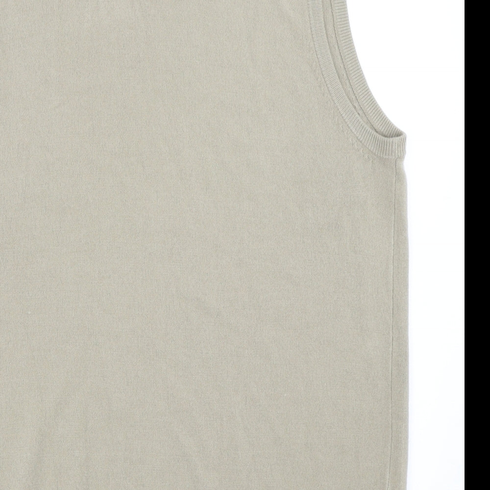 Marks and Spencer Mens Beige   Vest Jumper Size M
