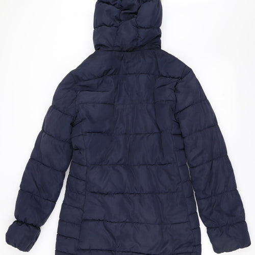 H&M Womens Blue   Puffer Jacket Coat Size 36