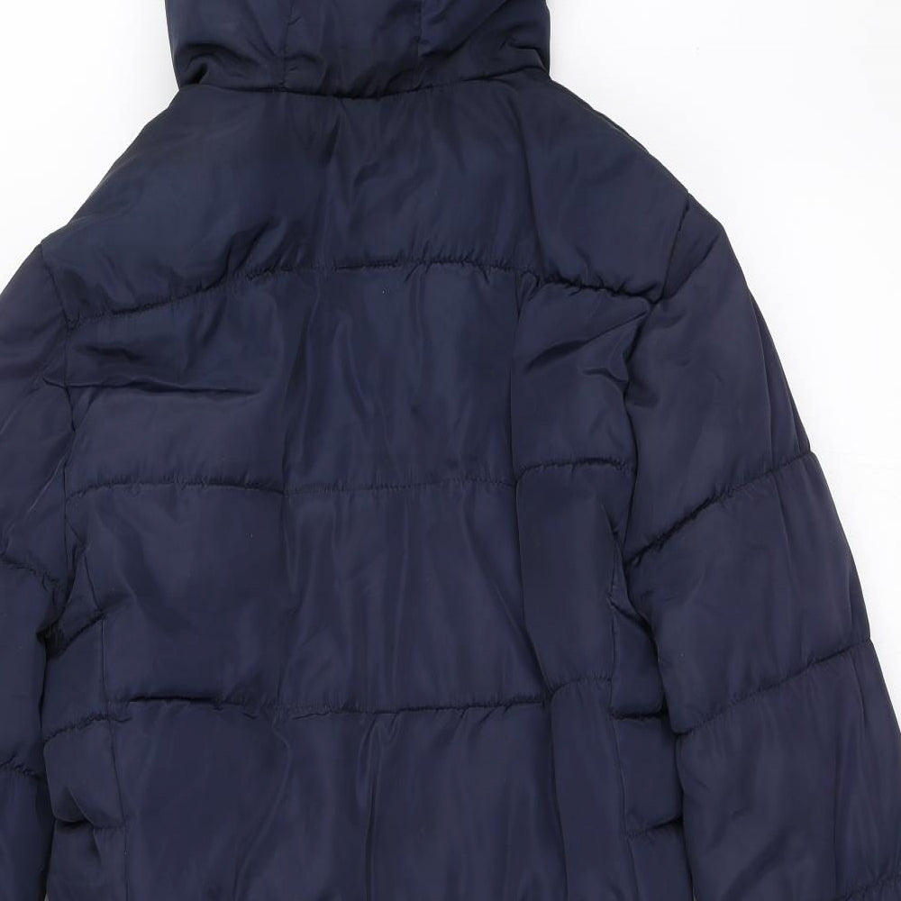 H&M Womens Blue   Puffer Jacket Coat Size 36