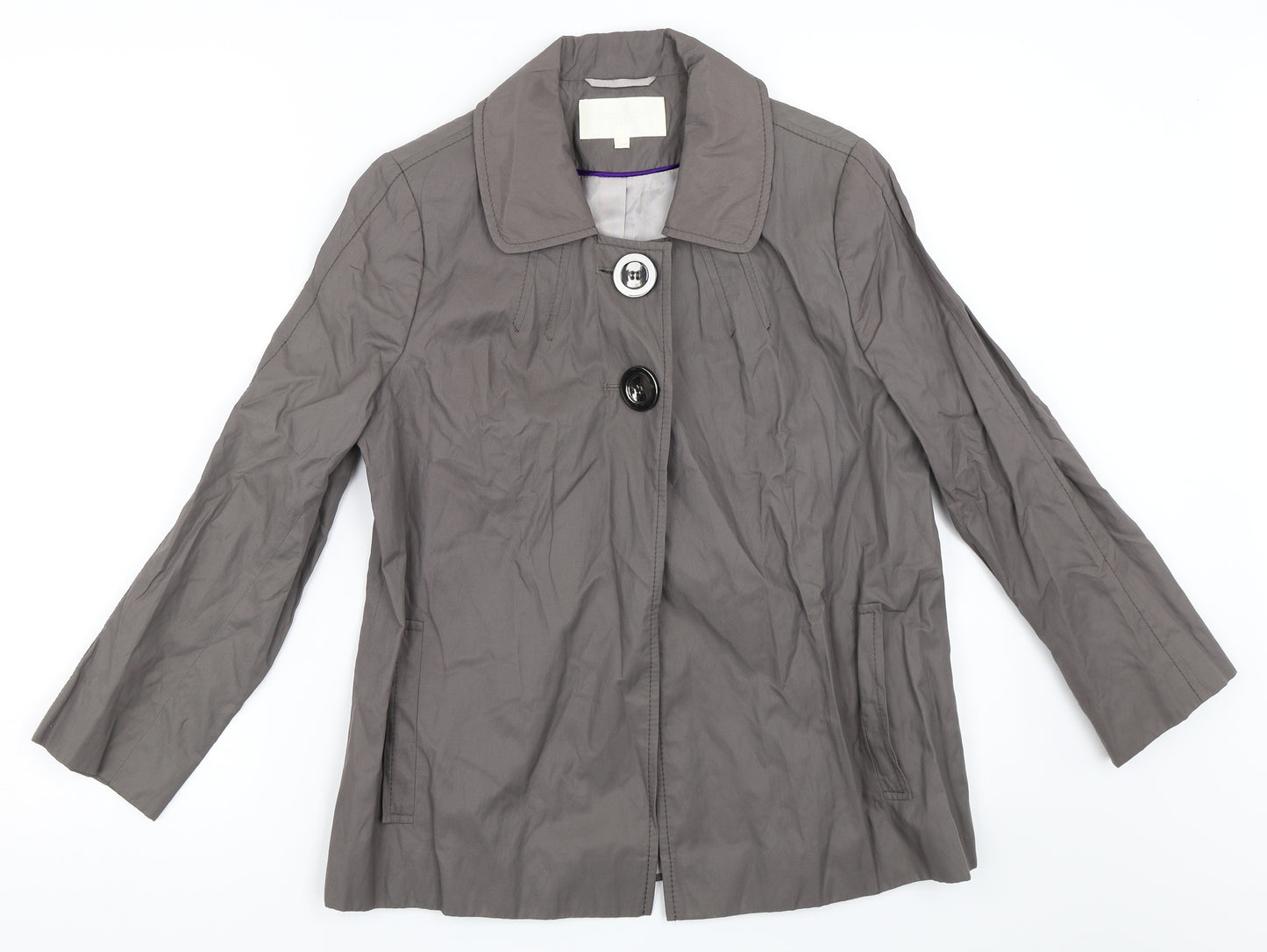 Ronit Zilkha Womens Grey   Jacket  Size 10