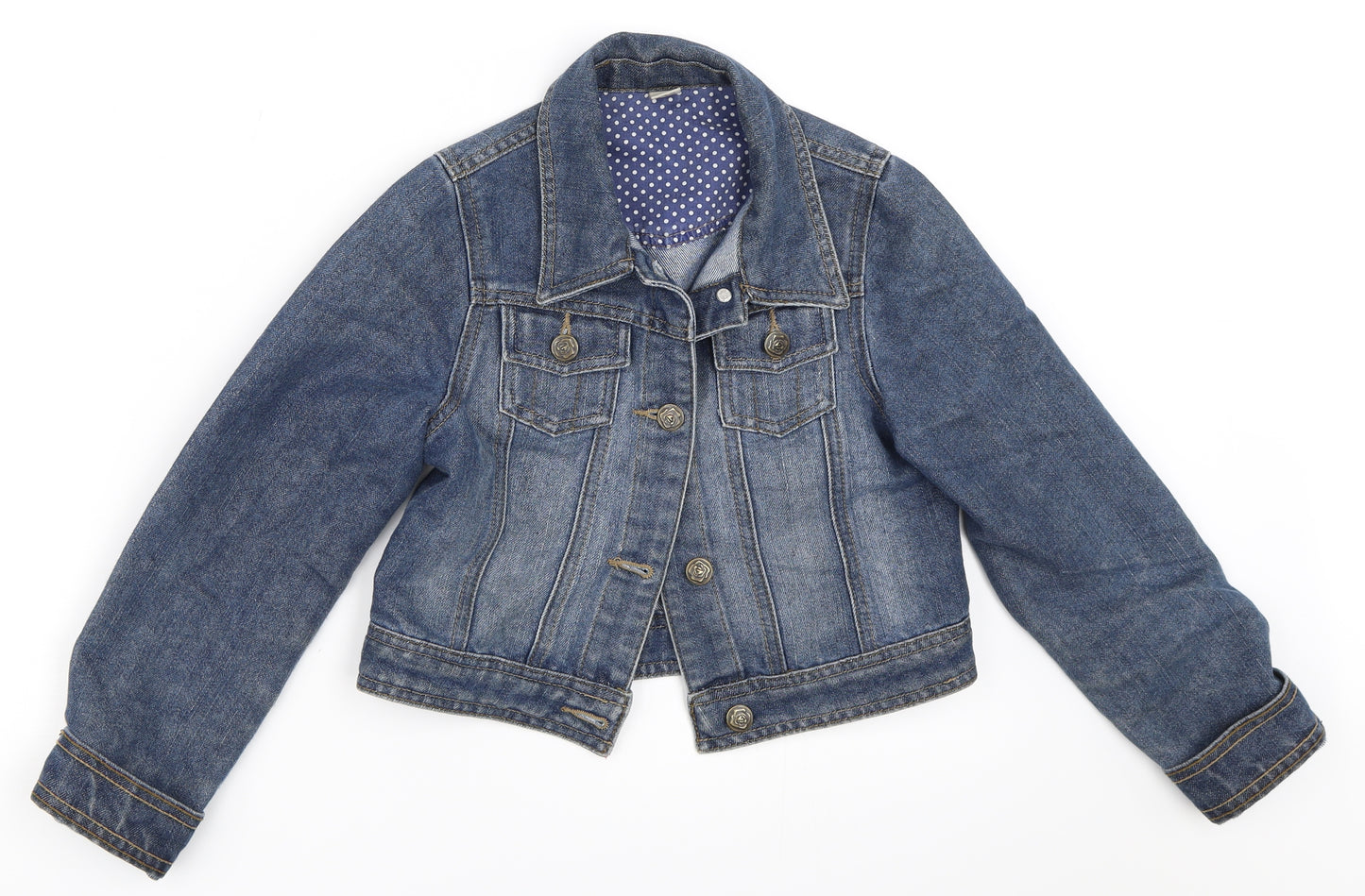 TU Girls Blue  Denim Jacket  Size 9-10 Years
