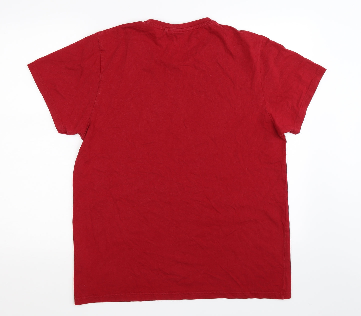 Lee Cooper Mens Red    T-Shirt Size L