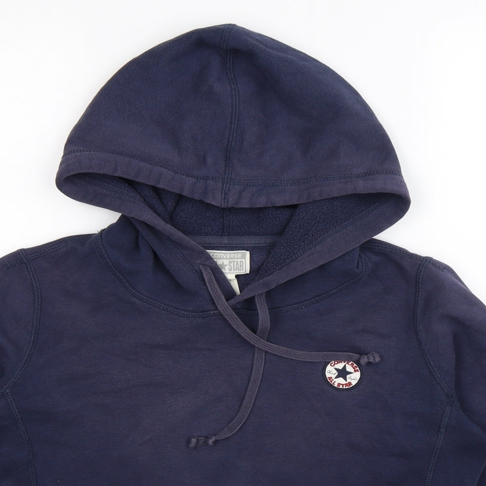 Converse Womens Blue   Pullover Hoodie Size S