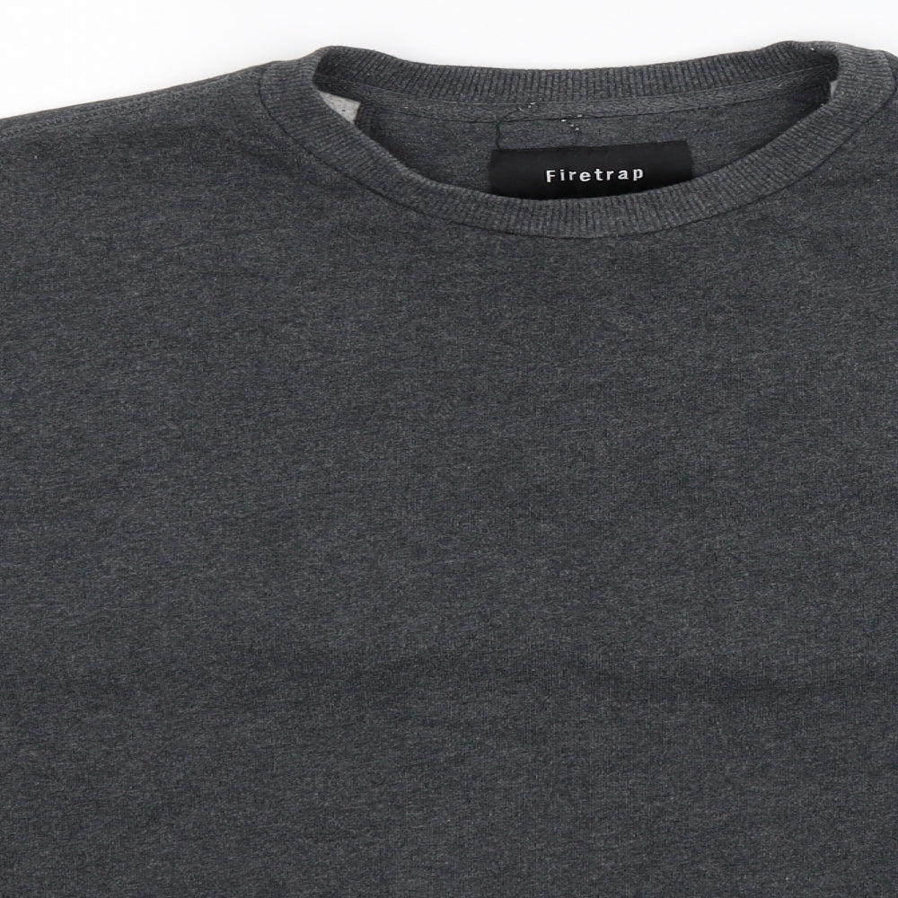 Firetrap Mens Grey   Pullover Sweatshirt Size 2XL