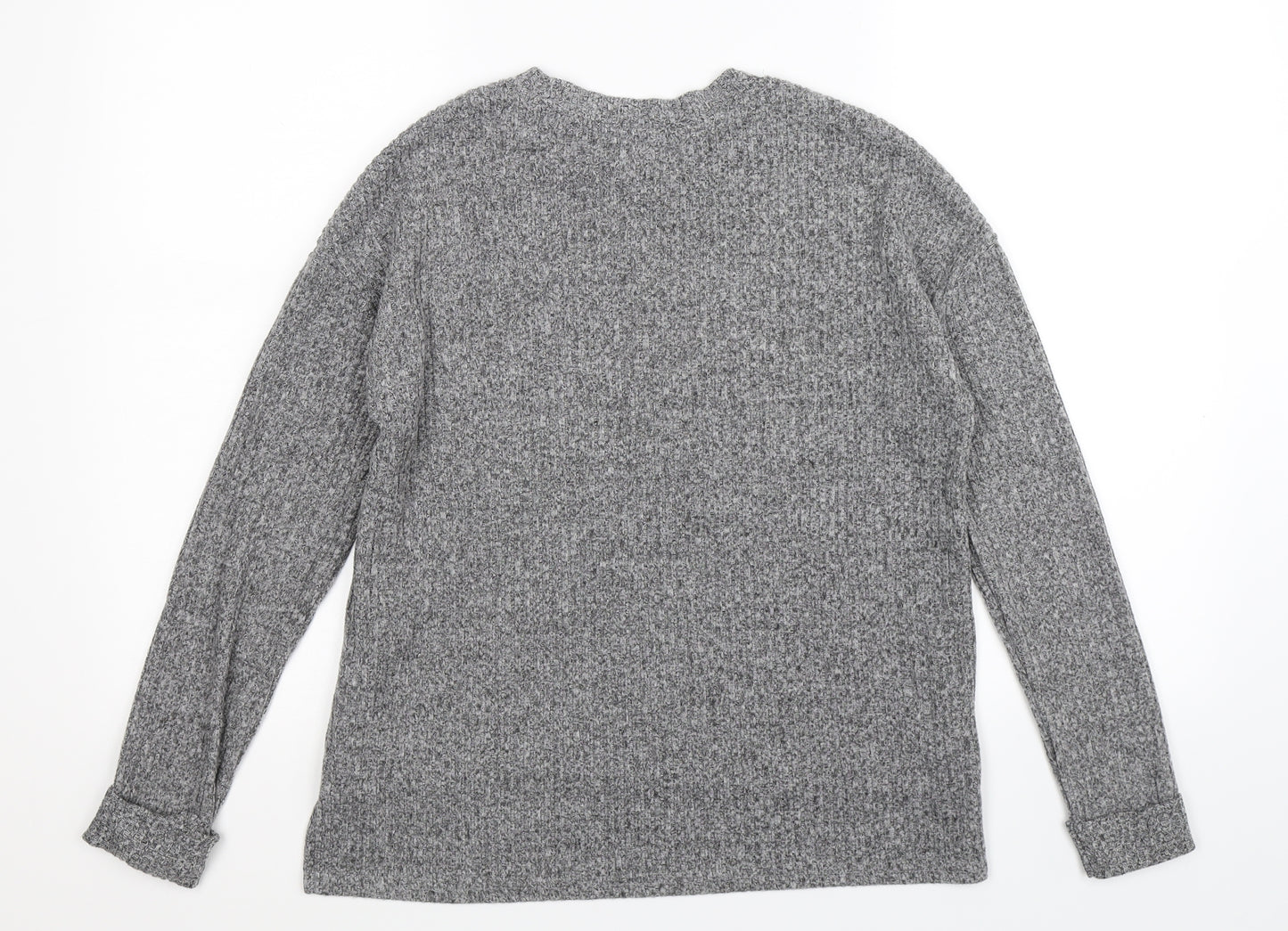 Primark Womens Grey  Knit Pullover Jumper Size 6