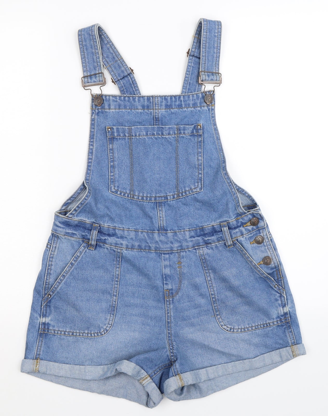 New Look Girls Blue  Denim Jumpsuit One-Piece Size 14 Years