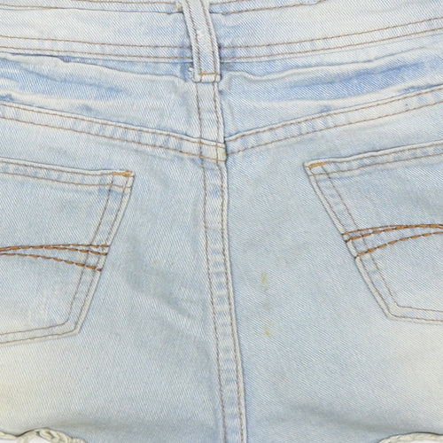 Denim Co Womens Blue  Denim Hot Pants Shorts Size 8 - Distressed