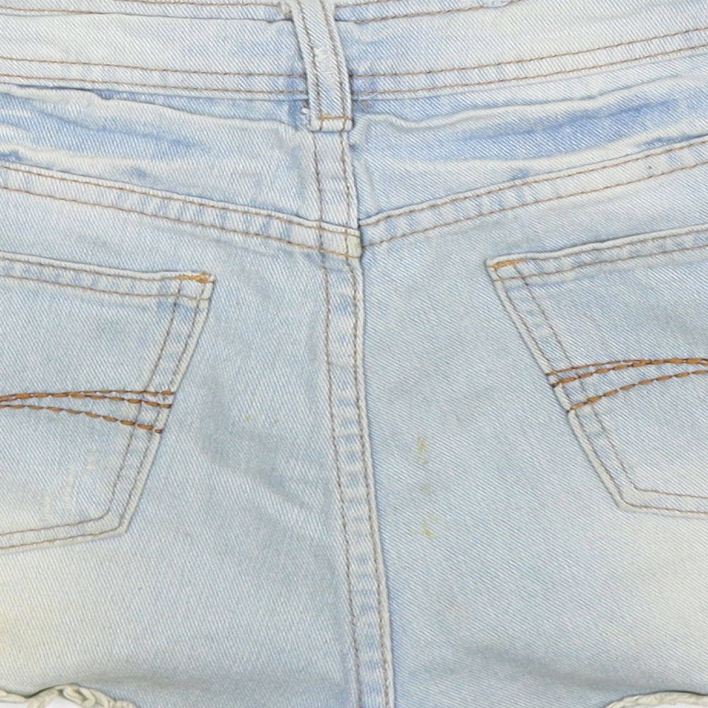 Denim Co Womens Blue  Denim Hot Pants Shorts Size 8 - Distressed