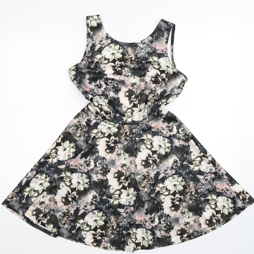 New Look Womens Multicoloured Floral  Fit & Flare  Size 8