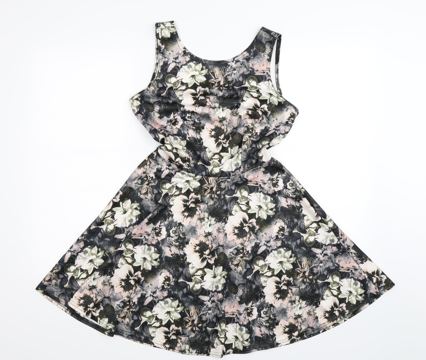 New Look Womens Multicoloured Floral  Fit & Flare  Size 8