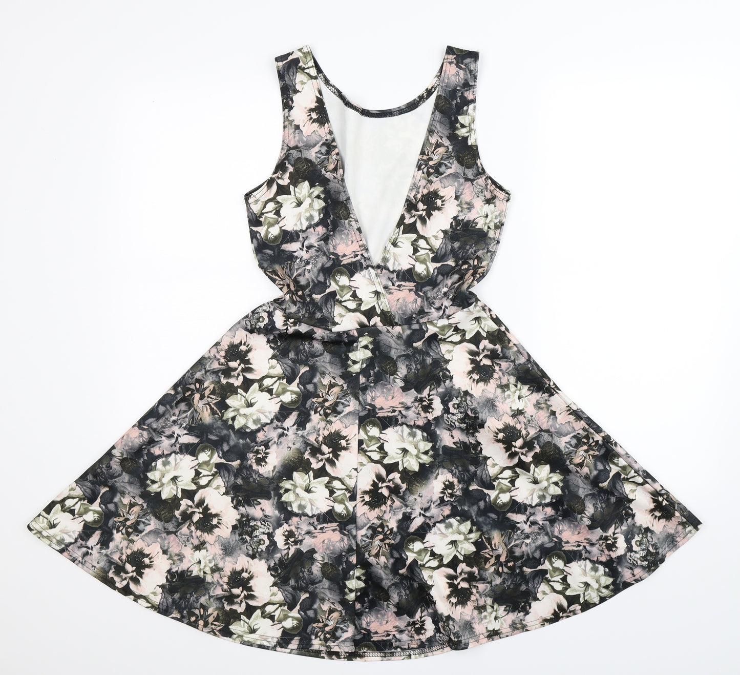New Look Womens Multicoloured Floral  Fit & Flare  Size 8