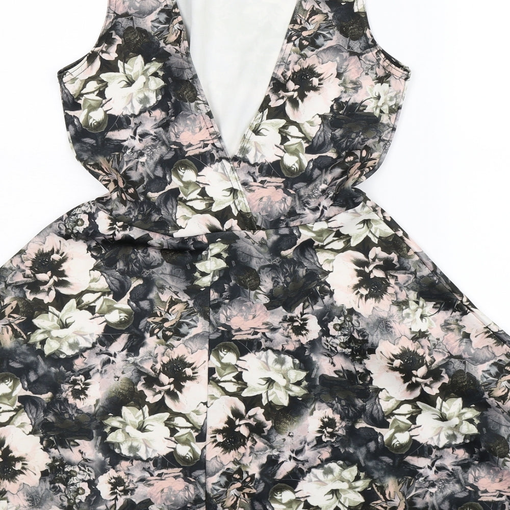 New Look Womens Multicoloured Floral  Fit & Flare  Size 8