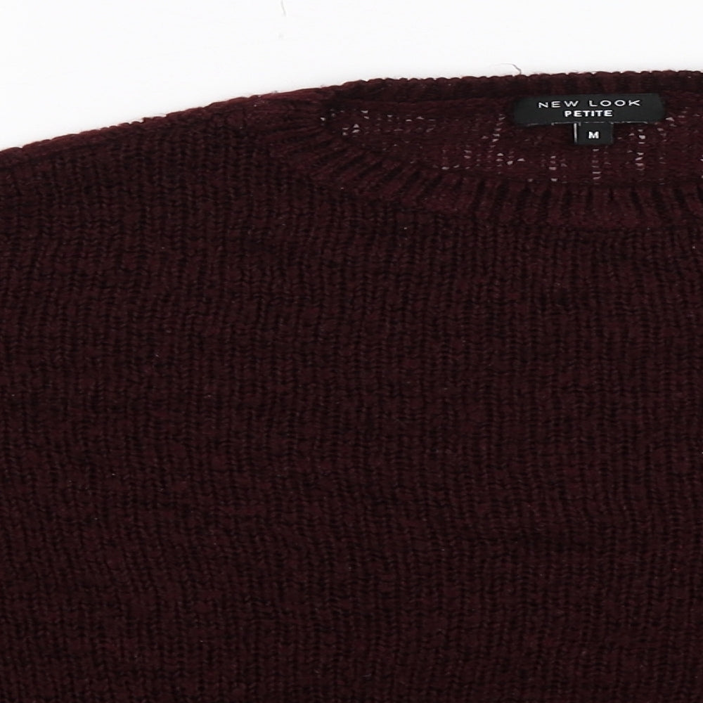New Look Womens Brown  Knit Pullover Jumper Size M  - Oversized