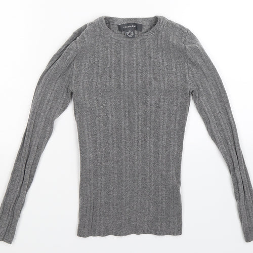 Primark Womens Grey  Knit Pullover Jumper Size 8