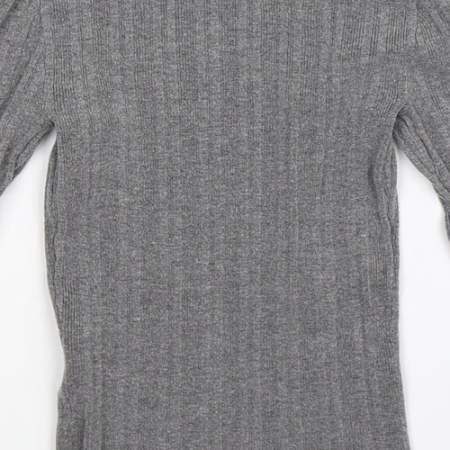 Primark Womens Grey  Knit Pullover Jumper Size 8